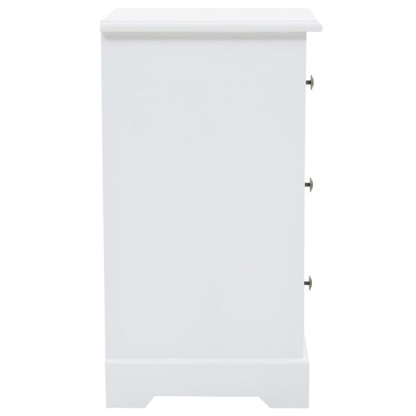 vidaXL naktsskapītis, 35x32x59 cm, MDF un priedes koks