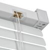 vidaXL žalūzijas, 160x160 cm, balts alumīnijs