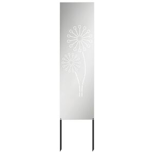vidaXL Dārza privātuma ekrāns Sudraba 32 x 140 cm Cinkots tērauds