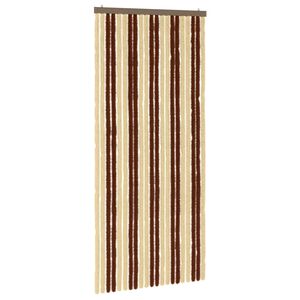 vidaXL Kukaiņu aizkars no &scaron;enila Brūna un bē&scaron;a 90 x 200 cm 100% PP