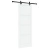 vidaXL Slīdo&scaron;ās durvis ORKDAL Balts 83 x 232 cm Priedes masīvkoks