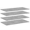 vidaXL plauktu dēļi, 4 gab. betonpelēki 100x50x1,5cm inženierijas koks