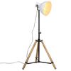 vidaXL grīdas lampa, 25 W, balta, 75x75x90-150 cm, E27