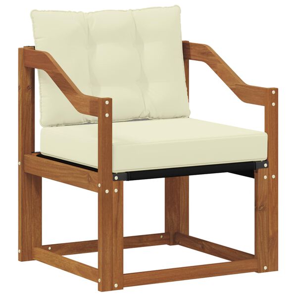 vidaXL Āra dīvānu komplekts Cieta akācijas koks un tekstilēns