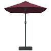 vidaXL Dārza parasols Bordo sarkans 385 x 209 x 244 cm Poliesters