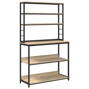 vidaXL Virtuves plaukts 5 līmeņi 100 x 40 x 168 cm Inženierijas koks