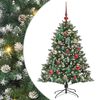vidaXL Mākslīgā Ziemassvētku eglīte Zaļa 120 cm