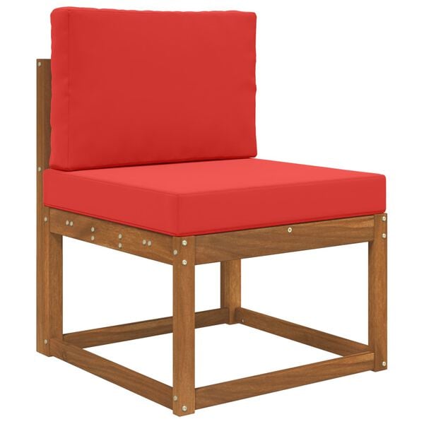 vidaXL Āra dīvāna spilvens 2 pcs Sarkana Poliesters