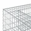 vidaXL Gabions pacelta gulta Sudraba 80 x 80 x 40 cm Cinkots tērauds
