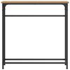 vidaXL Konsoles galds ar plauktu Artisānā ozols 75 x 19,5 x 75 cm