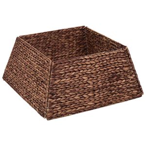 vidaXL Ziemassvētku koka apmale Kvadrātveida Brūna 50 x 50 x 25 cm
