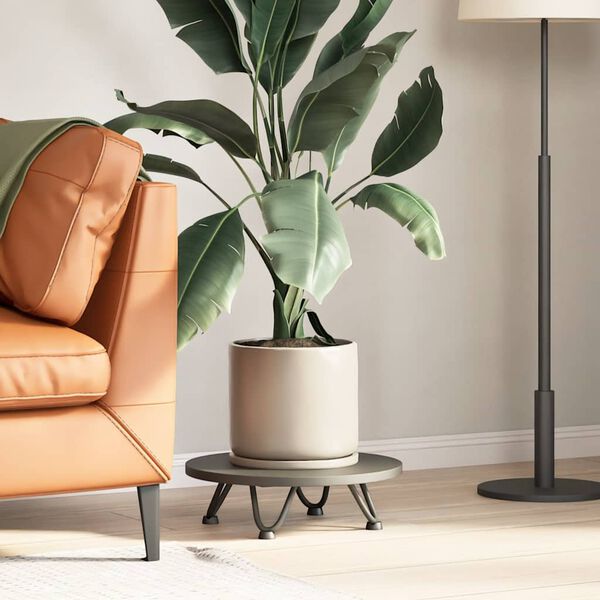 vidaXL kafijas galdiņa matadatas kājas, 4 gab., antracīta krāsa, 10 cm, masīvs tērauds