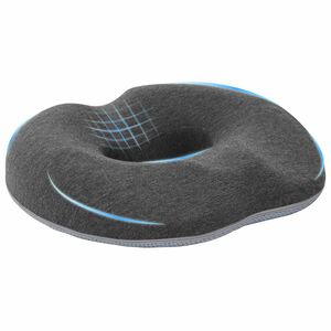 vidaXL Sēdvietas spilvens Tum&scaron;i pelēks 42 x 36,5 x 8 cm Atmiņas putas