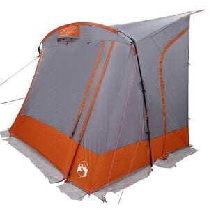 vidaXL Bagāžnieka telts personai 285 x 255 x 245 cm Pelēka un oranža