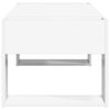 vidaXL Kafijas galdiņ&scaron; Balts 110 x 50 x 41 cm Inženierijas koks