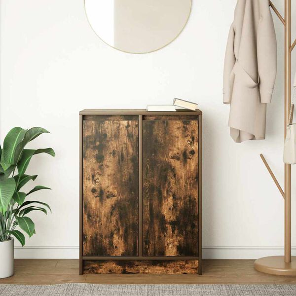 vidaXL kumode, ozolkoka krāsa, 57x34x76 cm, inženierijas koks