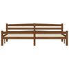 vidaXL gultas rāmis, medus brūns, priedes masīvkoks, 200x200 cm
