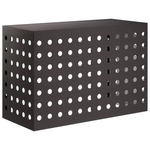 vidaXL Gaisa kondicioniera pārsegs Melns 90 x 40 x 60 cm Tērauds