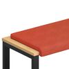 vidaXL Solspilvens kordurojs Sarkans oranžs Dziļums 35 cm