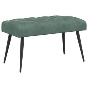 vidaXL Sols ar pogām Jūras zaļa 80 x 40 x 46 cm Samts