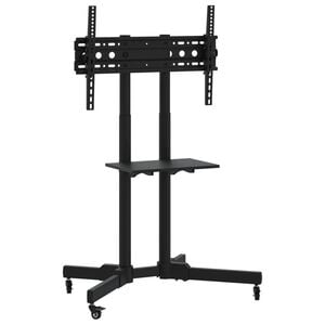 vidaXL TV statīvs uz riteņiem, 32-70 collu ekrānam, 600x400 mm, 50 kg