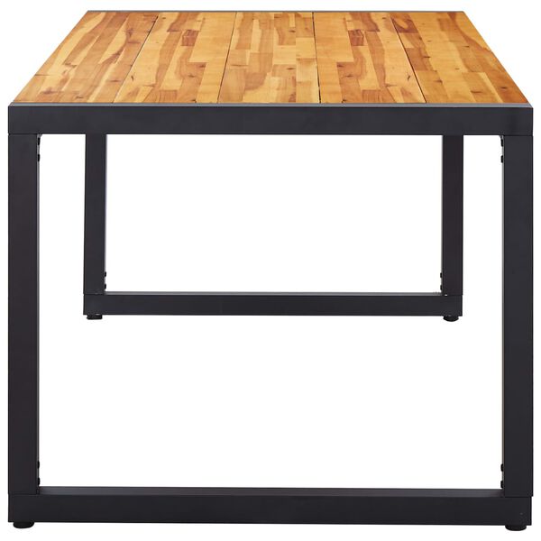 vidaXL 9-daļīgs dārza mēbeļu komplekts, brūns