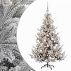vidaXL Mākslīgā Ziemassvētku egle ar bumbiņu 120 cm 150 LED