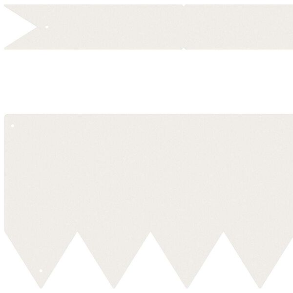 vidaXL Zāliena Apmale 30 pcs Balts 100 x 0.05 x 20 cm