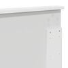 vidaXL Gultas rāmis Balts 180 x 200 cm Ciets priedes koks