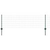 vidaXL Eiropas žogs ar stabu 50 x 0,6 m PVC pārklāts tērauds Zaļa