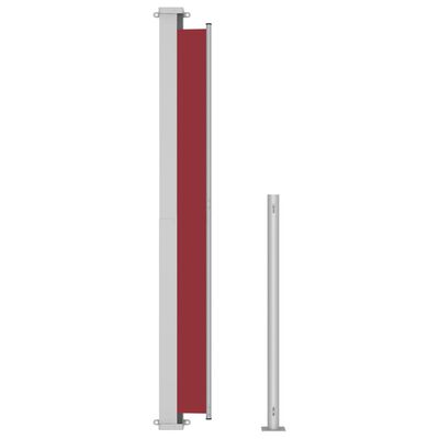 vidaXL izvelkama sānu markīze, sarkana, 200x500 cm