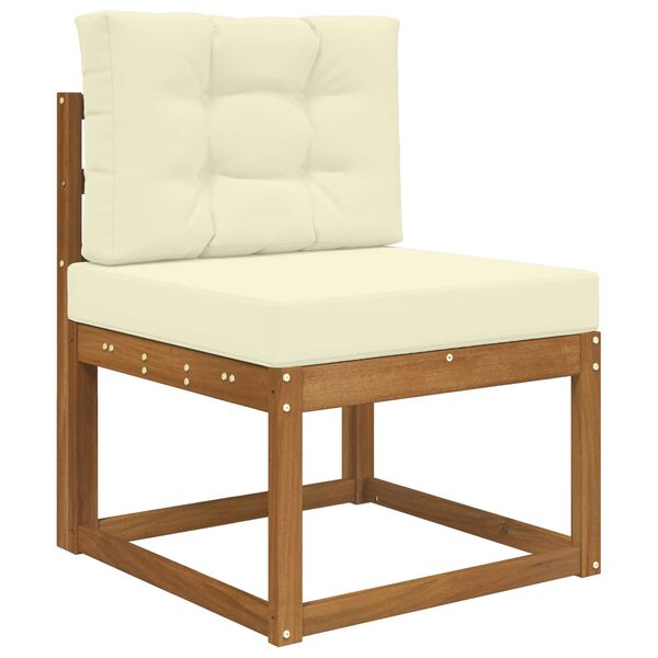 vidaXL Āra dīvāna spilvens 2 pcs Krēmkrāsa Poliesters