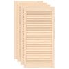 vidaXL skapja durvis, žalūziju dizains, 4 gab., 99,3x49,4 cm, priede