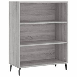 vidaXL plaukts, pelēks, 69,5x32,5x90 cm, inženierijas koks