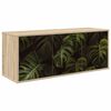 vidaXL Sienā montējams TV skapis ELBURG 102 x 33 x 40 cm Sonomas ozols