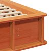 vidaXL Gultas rāmis Vaks brūns 140 x 200 cm Ciets priedes koks