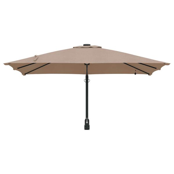 vidaXL Dārza parasols Pelēkbrūna 248,5 x 247,5 x 160 cm
