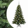 vidaXL Mākslīgā Ziemassvētku egle ar bumbiņu 120 cm 150 LED