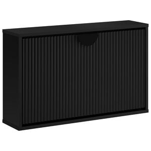vidaXL Apavu skapis VENRAY 70 x 17 x 43 cm Inženierijas koks Melns