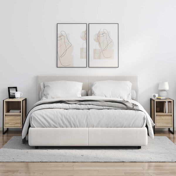 vidaXL Naktsgaldiņ&scaron; Sonoma 39,5 x 30 x 50 cm Inženierijas koks