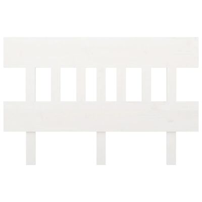 vidaXL gultas galvgalis, balts, 143,5x3x81 cm, priedes masīvkoks