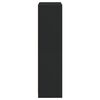 vidaXL augstais skapītis ar durvīm, melns, 68x37x142 cm