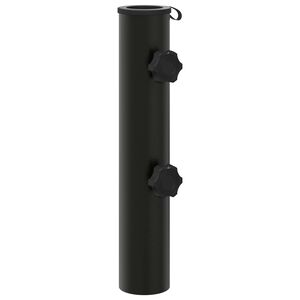 vidaXL Lietussarga pamatne 0.6 kg Melns Dzelzs for 40-50 mm Pole