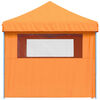 vidaXL saliekama svinību nojume, 4 sānu sienas, oranža