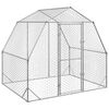 vidaXL Chicken Run 2,5x2x2,25 m cinkots tērauds
