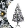 vidaXL Mākslīgā Ziemassvētku eglīte su 300 LED ar statīvu Balts 240 cm