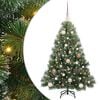 vidaXL Mākslīgā Ziemassvētku eglīte su 150 LED Zaļa 120 cm PE un PVC