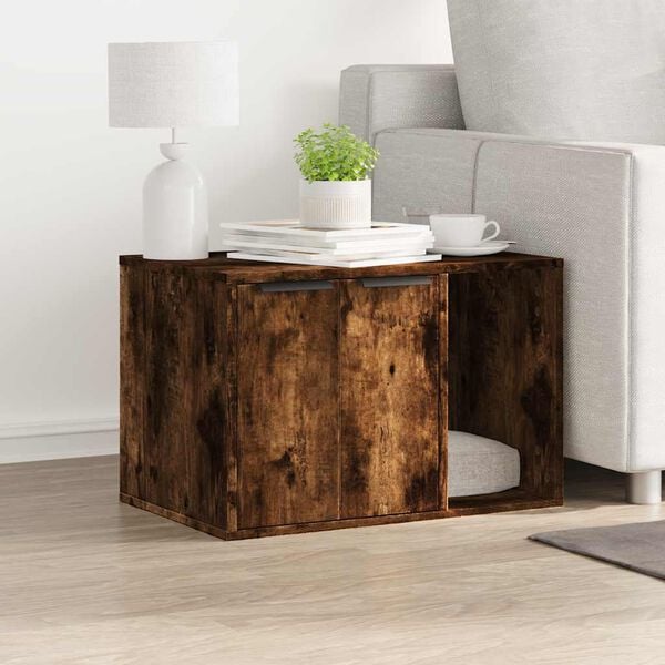 vidaXL Kaķu pakai&scaron;u kastes korpuss ozola 60x40x40 cm inženierijas koks