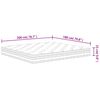 vidaXL atsperu matracis, Medium, 180x200 cm