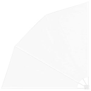 vidaXL Balkona privātuma ekrāns 210 x 210 cm Poliesters Balts